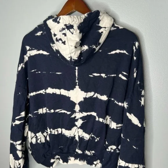 Young Fabulous Broke Blue Safari Tie Dye Hoodie Crop Sweatshirt Small / medium - Picture 6 of 10